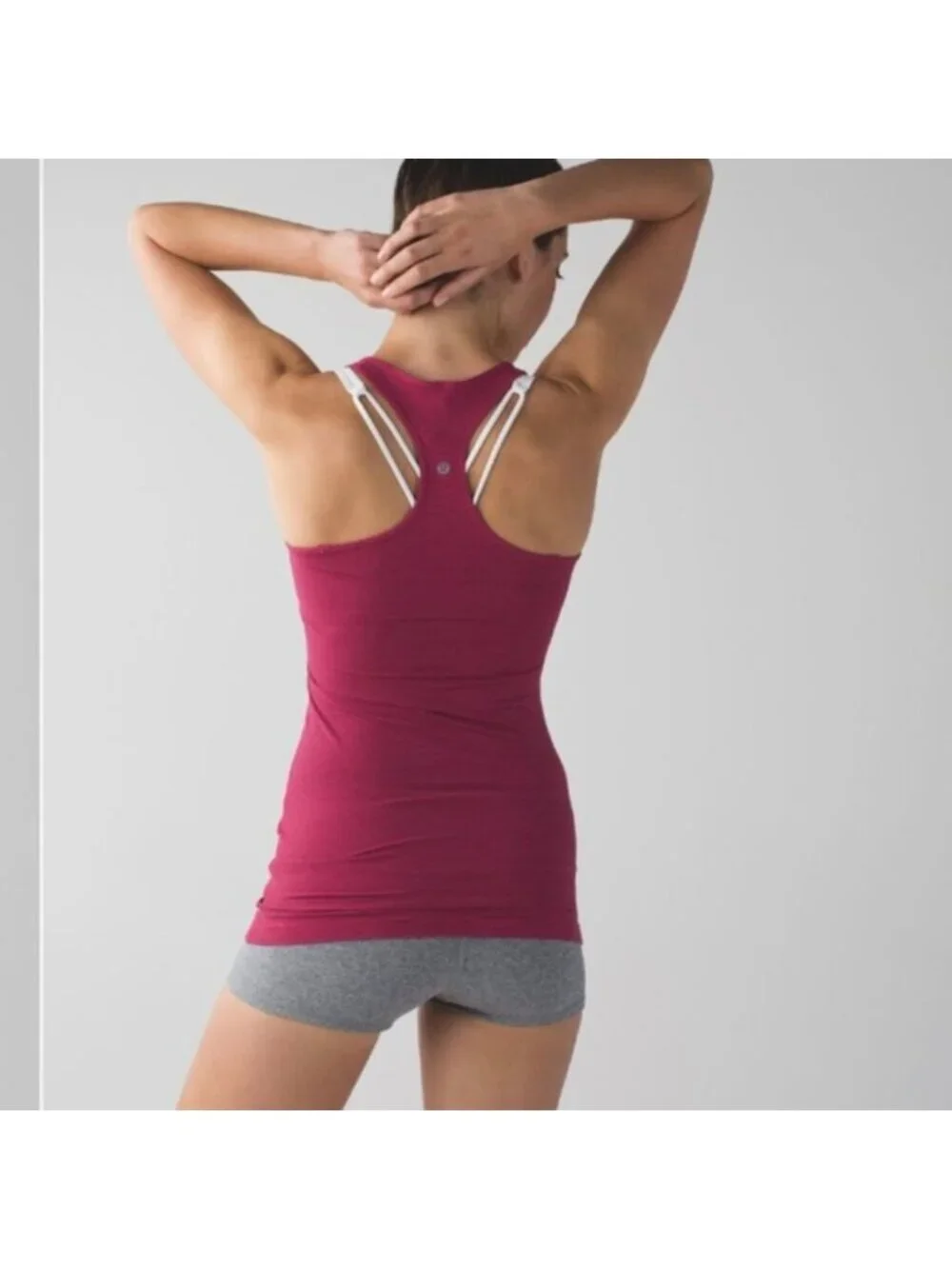 Lululemon Cool Racerback reversible cranberry/ maroon colour